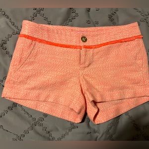 LILLY PULITZER orange shorts size 00